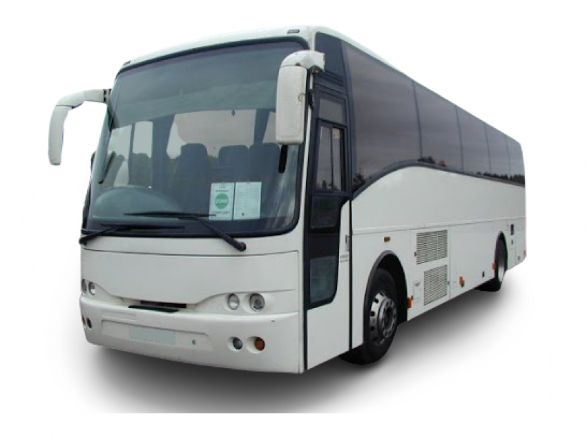 White 49-seat touring coach used by Abbess Travel for larger groups and day trips